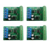 Hlxnyami Lot de 4 commutateurs numériques entrée/sortie 8Ch Ttl Lvttl Cmos Rs485 Io Control Module Modbus Rtu Board pour relais Plc (avec terminal)