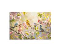 HLXZMCVBT Fleurs oiseaux Impression Sur Toile, Toile Image Sur,impression Sur Toile Moderne,d'Œuvres D'art Pour À Domicile Décoration Moderne 12x18inch(30x45cm)