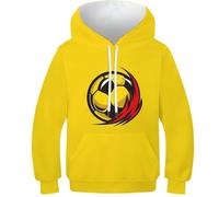 HLXZMCVBT Football Enfants Ado Fille Garçons Sweat Shirt À Capuche 3D Drôle Sweatshirts Poche Manche Longue Années 8-10Y