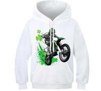 HLXZMCVBT Hedgehog Unisexe pour Enfant avec Hoodies 3D Drôle Manches Longues Poche Capuche Pull pour 8-10Y