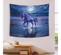 HLXZMCVBT Le cheval 3D Effet Tapisserie DécoSourision Murale Tapisserie Murales DécoSourision Murale En Tissu Pour Chambre Salon Collège Dortoir Tenture Murale 100cmx150cm