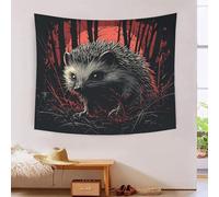 HLXZMCVBT Le hérisson 3D Effet Tapisserie DécoSourision Murale Tapisserie Murales Tapisserie Murale Tissu Pour La Chambre À Coucher Le Salon Le Dortoir Tapisserie 70cmx100cm
