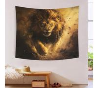 HLXZMCVBT Le Le lion 3D Effet Tapisserie Art Mural Tapisserie Murales Tapisserie Murale Tissu Pour Chambre Salon Serviette De Plage Tapisseries 70cmx100cm