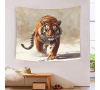 HLXZMCVBT Le tigre 3D Effet Tapisserie Art Mural Tapisserie Murales Tapisserie Murale Tissu Pour Chambre Salon Serviette De Plage Tapisserie 130cmx150cm
