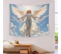 HLXZMCVBT Les anges 3D Effet Tapisserie Décoration Murale Tapisserie Murales Décoration Murale En Tissu Pour La Chambre À Coucher Le Salon Le Dortoir Tapisseries 130cmx150cm
