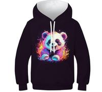 HLXZMCVBT Pekingese Enfants Ado Fille Garçons Hoodies Impression 3D Sweatshirts Poche Manche Longue Années 10-12Y