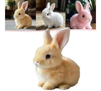 HLYICRQ My Realistic Bunny Toy, Interactive Plush Toys, with Sounds and Movements, Funny Plush Bunny Toy (Brown)