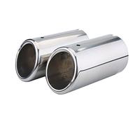 Hlyjoon 1Paire Tuyau d'échappement Arrière de Voiture, Diamètre Intérieur 67mm/2.6in Tuyau de Queue de Silencieux Échappement Pipe pour Touran 325i 328i EOS 6Rgolf sportsvan échappement golf sportsva