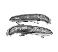 Hlyjoon 2Pcs Feu de Clignotant de Rétroviseur Extérieur de Voiture Gauche Droite en Fumée Coleur Plastique Automobile Côté Vue Arrière Miroir Signal Lumière pour Classe S/CL 1999 2000 2001 2002 2003