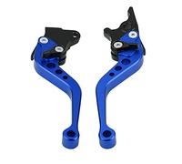 Hlyjoon Moto 2 pièces 22 mm 7/8 "CNC Aluminium Moto Embrayage Tambour Levier de frein Poignée Pièces de rechange Convient pour moto Universel (Bleu)