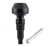 Hlyjoon Moto Cadre Slider, 8MM Crash Curseur Protecteur de Moto 14.5cm/5.7 '' Alliage D'aluminium Sliders de Protection Anti-chute de Moteur Universel(Noir)