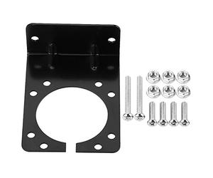 Hlyjoon Support de Fixation de Connecteur 7 Broches Support de montage en Métal Connecteur de Prise de Remorquage de Caravane Camion