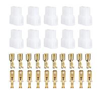 HlyjoonConnecteurs de fil T-Tap, prise d'alimentation 2 broches de type T ensemble de connecteurs de câble d'autoradio d'alimentation de type T adapté à +cable