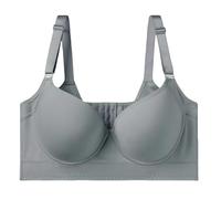 HLYLDL Femmes Grande Taille sans Couture Push up Confort Soutien-Gorge Armatures Dos Croisé Réglable Soutiens-Gorge de Tous Les Jours