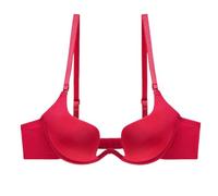 HLYLDL Soutien-gorge plongeant coupe basse convertible de coupe basse Deep U Deep U pour femme sans coutures, Rouge, 75A