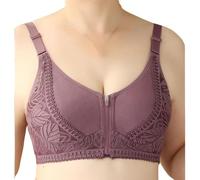 HLYLDL Soutiens-Gorge à Fermeture éclair sur Le Devant pour Femmes Soutien-Gorge à Bretelles réglables Post-opératoire sans Fil Gather Comfort