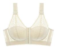 HLYLDL Soutiens-Gorge en Dentelle à Fermeture Frontale Grande Taille pour Femmes Dos Lisse sans Armatures Soutien-Gorge de Posture de Soutien à Couverture complète