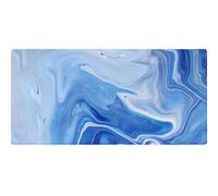 HLYLDL Tapis de Souris rectangulaire à Monter soi-même avec Base antidérapante en Caoutchouc pour Souris sans Fil, Bords Cousus, Accessoires de Bureau pour Ordinateurs de (Image 3,300X600X2MM)