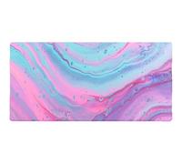 HLYLDL Tapis de Souris rectangulaire à Monter soi-même avec Base antidérapante en Caoutchouc pour Souris sans Fil, Bords Cousus, Accessoires de Bureau pour Ordinateurs de (Image 11,300X800X2MM)