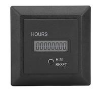 HM 1R Compteur d'heures de fonctionnement numérique avec minuterie de précision 03 W 5060 Hz/fréquence Matériau ABS avec batterie pour engins de construction, générateurs, agricoles