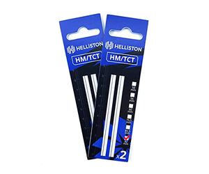 HM/TCT Lame en acier compatible avec Parkside PEH 30 A1, PEH30, carbure de tungstène, sans plastique, 82 mm (2 ensembles = 4 rabots réversibles)