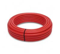 HM | Tube Multicouche Isolant | 16 mm x 50 m, Rouge, Multicouche | Gaine isolante, flexible, résistance à 10 bars | Pour installation hydraulique et chauffage eau chaude/froide