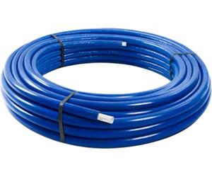 HM Tube multicouche isolé PERT-AL-PERT, Ø 32 mm, couronne de 25 m, gaine bleue, eau chaude, eau froide et chauffage