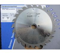 Hm / WIDIA Lame de Scie Circulaire à Main 160 x 1,8 / 1,2 x 20 Z 24 U.A pour