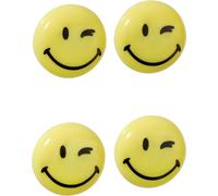 [HM40S/4-2] FRANKEN Lot de 2 Paquets de 4 Happy Aimant "Smiley" Rond 40 mm Jaune