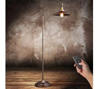 HMAKGG Lampadaire sur Pied Vintage Industriel, 6W Dimmable ＆ 3000K-6000K