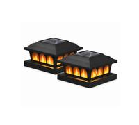 HMAKGG Lot de 2 Capuchons Solaires pour Poteaux 9x9 10x10 11x11 12x12 cm