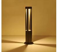 HMAKGG Poteau Lampe de Pelouse LED Dimmable Poteau de Jardin Exterieur Aluminium Borne Lumineuse Exterieur Noir Poteau IP65 Imperméable LED Pour Patio/Chemin/Allée/Yard,60cm