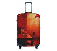 Hmbgfw Cat On The Table Housse de protection pour valise de 45,7 à 81,3 cm, Noir/blanc, X-Large