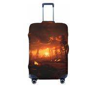 Hmbgfw Flame Forest Housse de protection pour valise de 45,7 à 81,3 cm, noir, Large