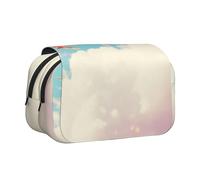 HMBGFW Grande trousse à crayons avec oiseaux volant sous des nuages blancs - Grande capacité de rangement