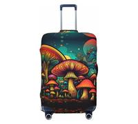 Hmbgfw Growing Mushrooms Housse de protection pour valise de 45,7 à 81,3 cm, noir, Medium
