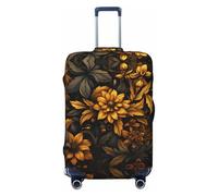 Hmbgfw Growing Sunflower Housse de protection pour valise de 45,7 à 81,3 cm, noir, Large