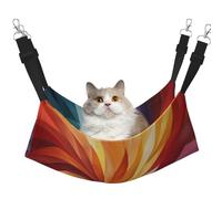 HMBGFW Hamac à suspendre réversible pour chat avec palette colorée - Hamac doux et respirant avec lit double face à suspendre pour petits chiens et lapins
