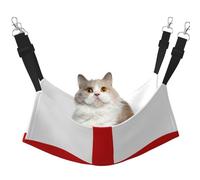 HMBGFW Hamac réversible à suspendre pour chat avec drapeau de l'Angleterre - Hamac doux et respirant avec lit double face à suspendre pour petits chiens et lapins