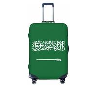 Hmbgfw Housse de protection pour valises de 45,7 à 81,3 cm, motif drapeau de l'Arabie Saoudite, noir, Medium