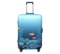 Hmbgfw Housse de protection pour valises de 45,7 à 81,3 cm Motif monde sous-marin, noir, X-Large