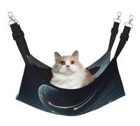 HMBGFW Journey to Earth Hamac à suspendre réversible pour chat avec lit double face pour petits chiens et lapins