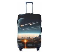 Hmbgfw Journey To Earth Housse de protection pour valise de 45,7 à 81,3 cm, noir, Small