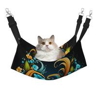 HMBGFW Magnifique hamac réversible à suspendre pour chat Motif mandala doux et respirant avec lit double face pour petits chiens et lapins