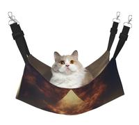 HMBGFW Pyramids in Flames Hamac réversible à suspendre pour chat Doux Respirant Cage Hamac avec lit suspendu double face pour petits chiens lapins