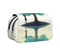 HMBGFW The little girl by the river Cute Big Capacity Pencil Case Office Large Storage High Capacity Bag Box Organizer