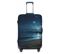Hmbgfw The Seaside At Night Housse de protection pour valise de 45,7 à 81,3 cm, noir, Large