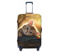 Hmbgfw The Thinking Cat Housse de protection pour valise de 45,7 à 81,3 cm, noir, Small