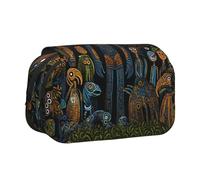 HMBGFW Trousse à crayons de grande capacité pour bureau, grande capacité, motif indiens d'Amazonie brésilienne