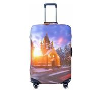 Hmbgfw Winter Under The Sunshine Housse de protection pour valise de 45,7 à 81,3 cm, noir, Medium